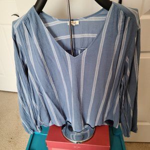 Blue and White Striped